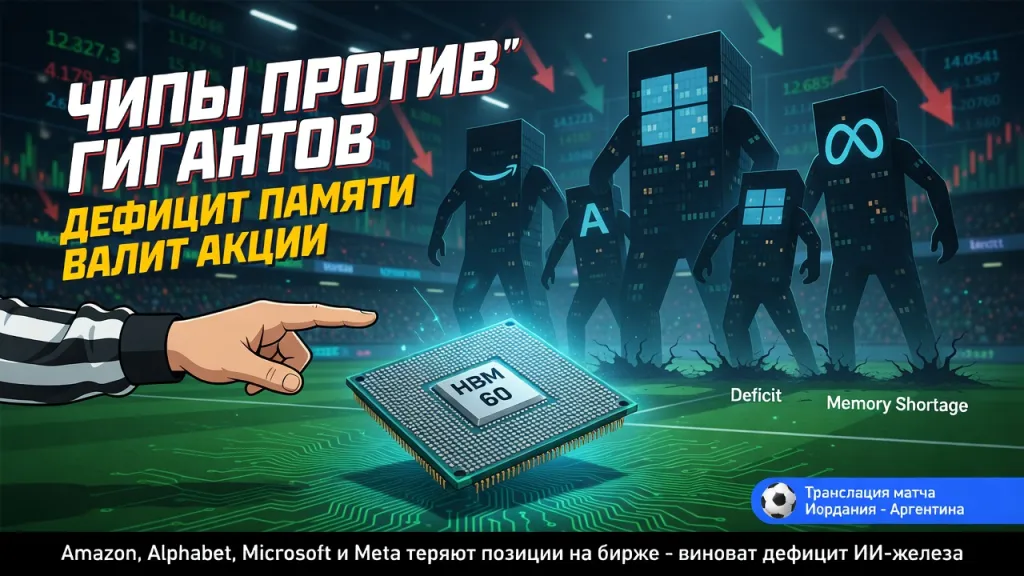 Чипы против гигантов. Дефицит памяти валит акции