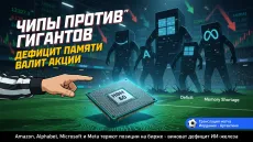 Чипы против гигантов. Дефицит памяти валит акции