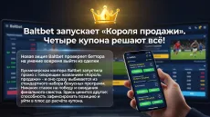 Baltbet запускает «Короля продажи». Четыре купона решают всё!